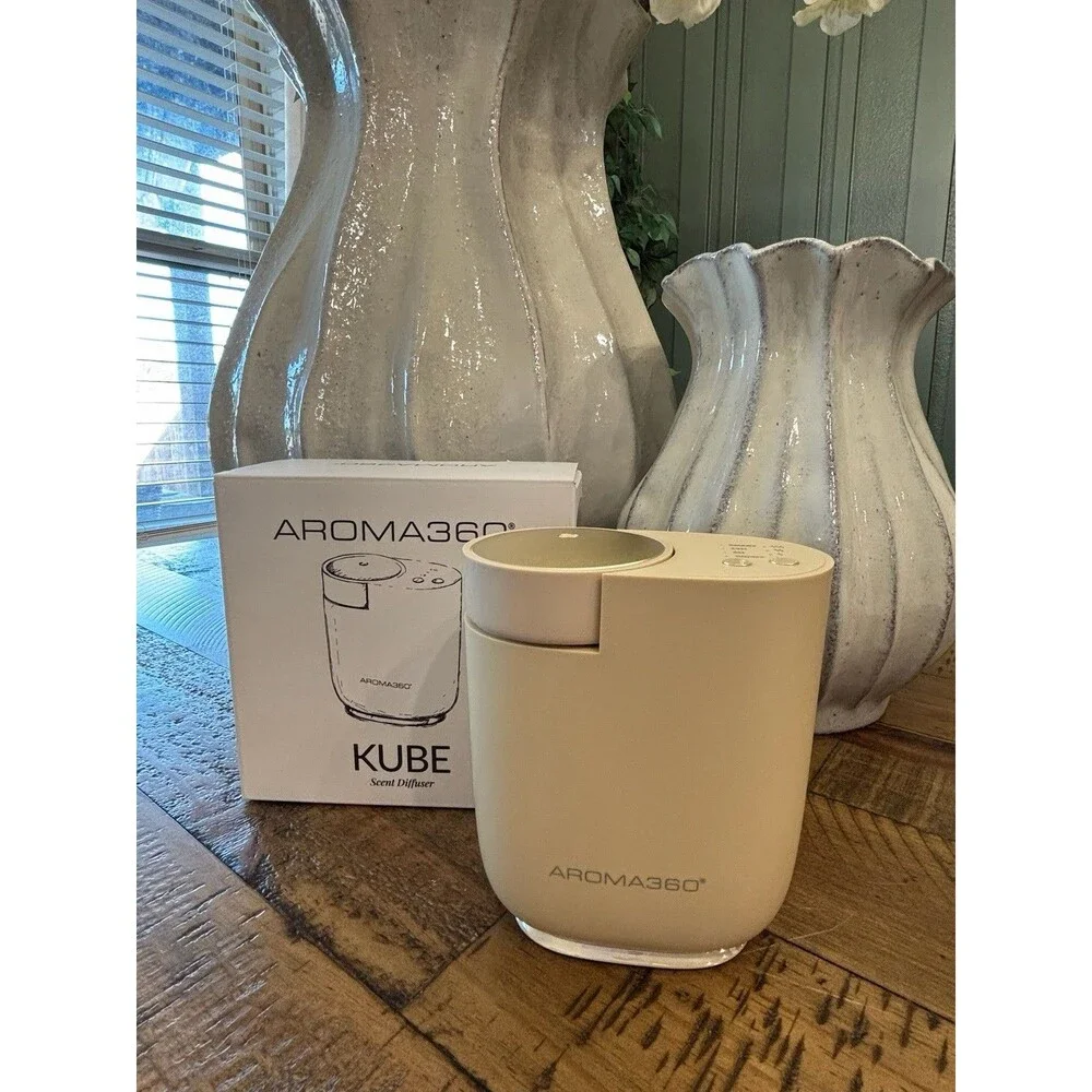 Aroma360 Kube Portable Scent Diffuser Sand Smart App Controlled $99.95 Retail